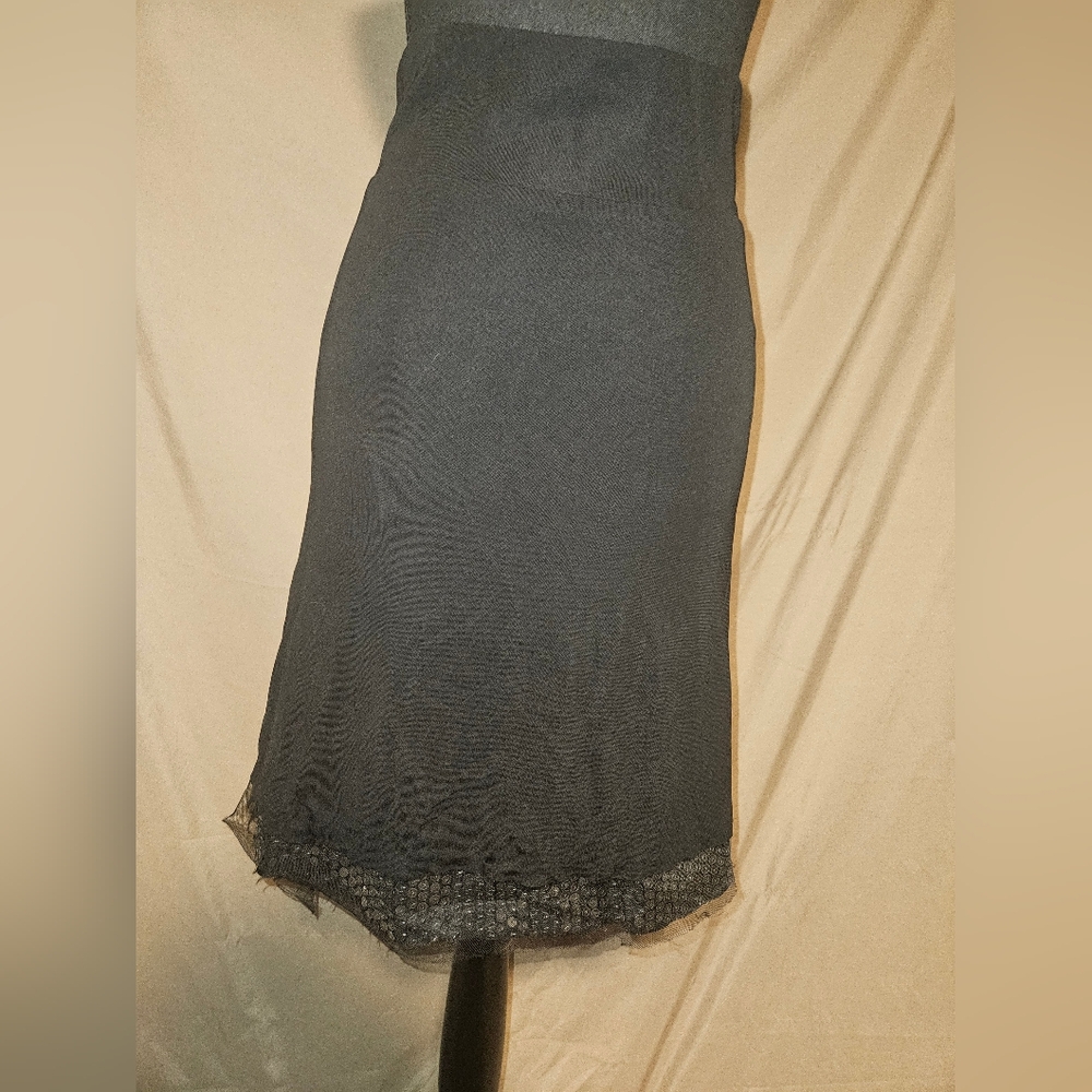 Rozae Nichols Black Midi Pencil Skirt